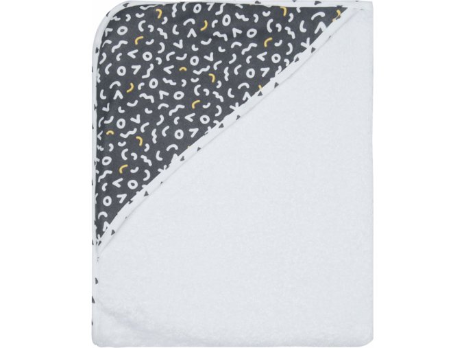 Prosop frotir pentru bebelusi cu gluga LUMA - Memphis Grey