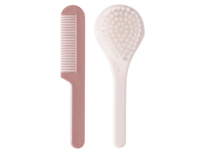 Piepten si perie pentru bebelusi  LUMA - Nylon Blossom Pink