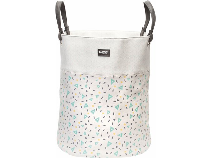 Coșuleț de jucarii mare Luma Shapes Mint