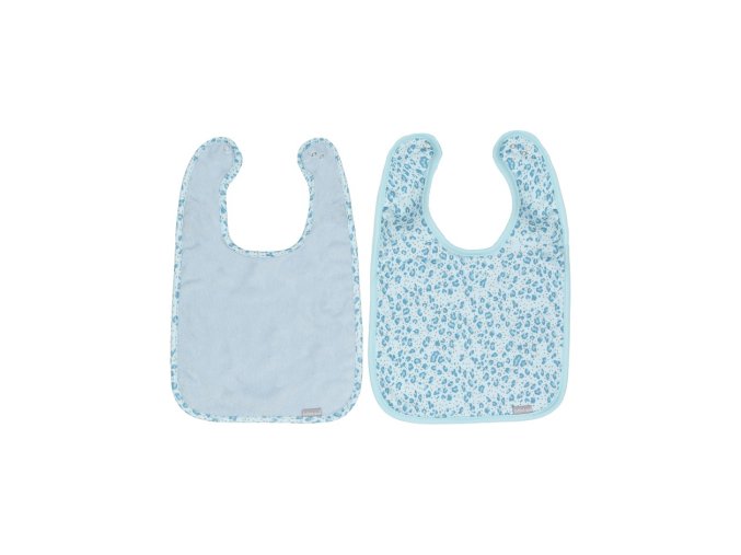 Set bavete Bébé-Jou Leopard Blue 2buc