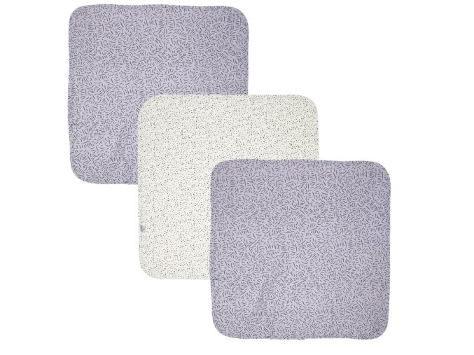 Scutec de muselină  70x70 cm Set 3buc Fabulous Zebra