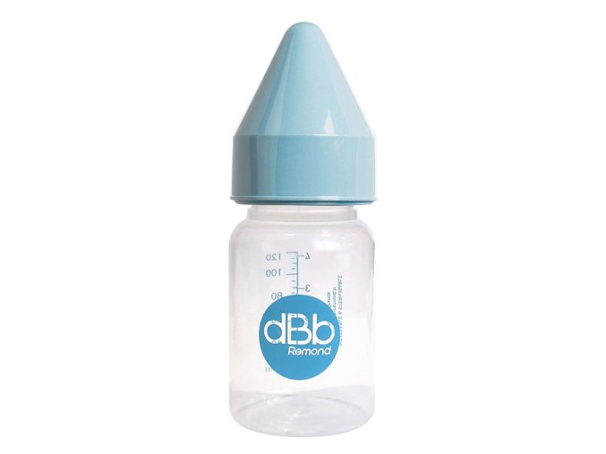 dBb Biberon PP 120ml  ventuză cauciuc NN culoare albastru cer