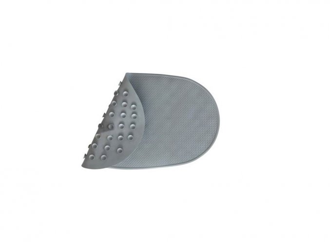 Covoraș antiderapant pentru cadă oval gri 42x25 cm