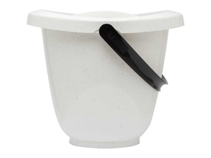 Găleată pentru scutece cu capac LUMA - Speckles White
