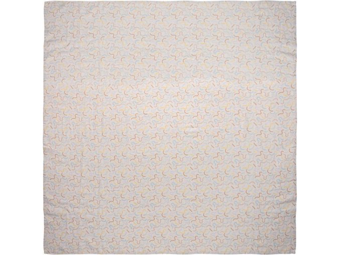 Scutec de mușelină 110x110 cm Luma Multi Lines