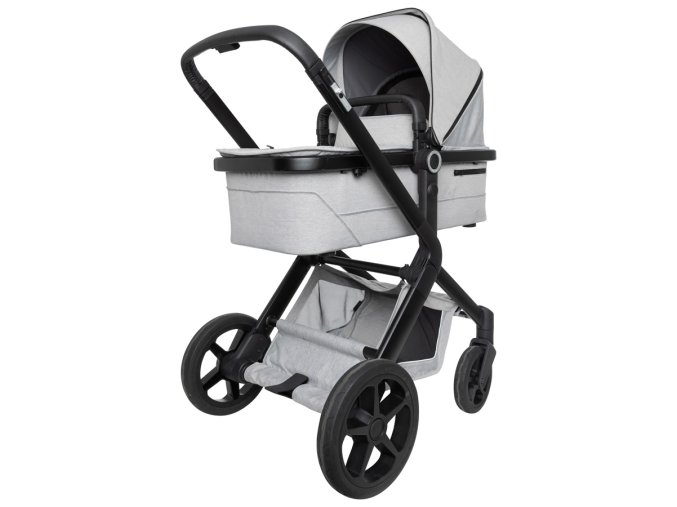 Carucior combinat gri deschis Koelstra NEXT SOFT GREY MELANGE în acțiune