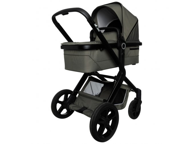 Carucior combinat verde Koelstra NEXT STONE GREEN în acțiune