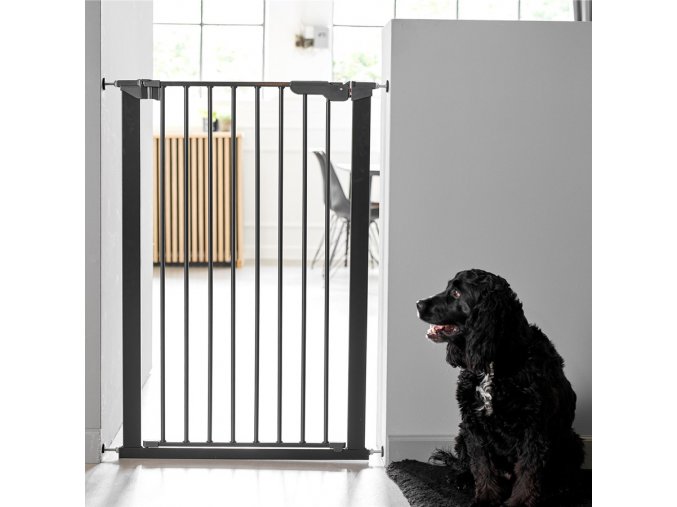 DogSpace Bonie poartă extra înaltă de presiune 105 cm, metalică, neagră