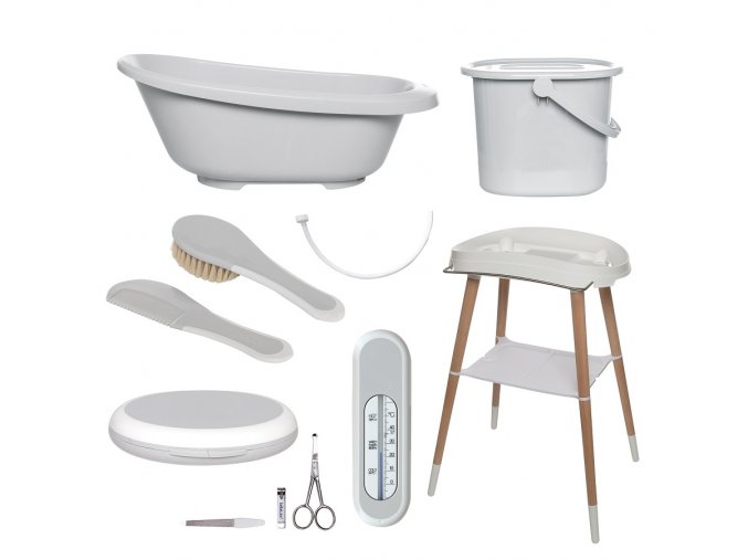 Set de baie Bébé-jou Sense 7 componente Light Grey