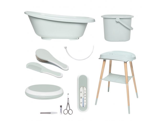 Set de baie Bébé-jou Sense 7 componente Sky Green