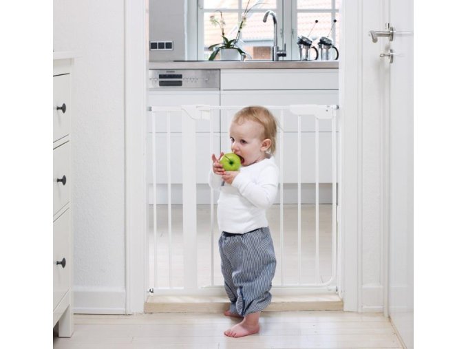 Bariera de presiune Babydan Danamic, 74-80 cm albă