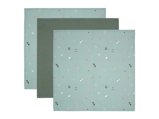 Scutec de muselină 70x70 cm set 3buc Ocean Vibes