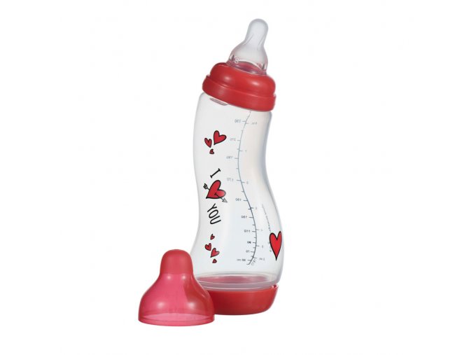 Biberon anticolici ergonomic S-Difrax I Love - 250ml