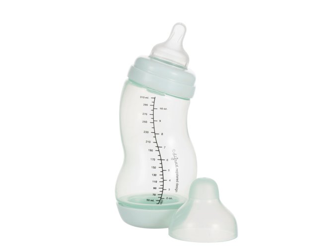 Biberon anticolici ergonomic S-Difrax largă, mentol - 310 ml