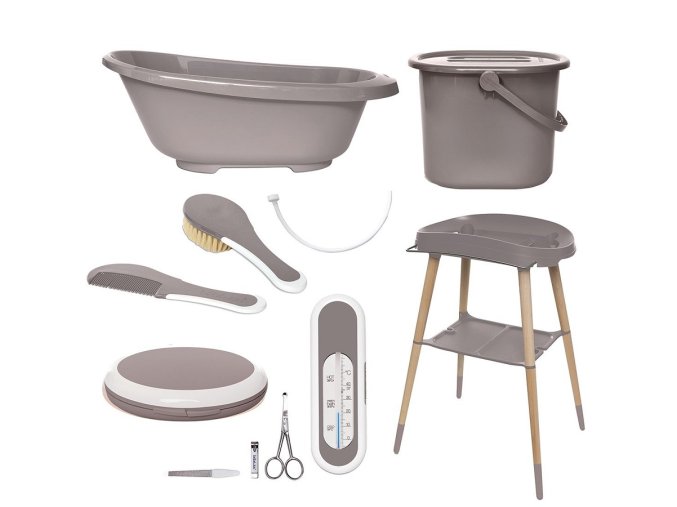Set de baie Bébé-jou Sense 7 componente Chalk Brown
