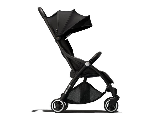 Cărucior sport Hamilton, copertină extensibilă, coș, suport pentru pahare, plasă de insecte, geantă de transport, husă pentru picioare. cu pliere automată unică