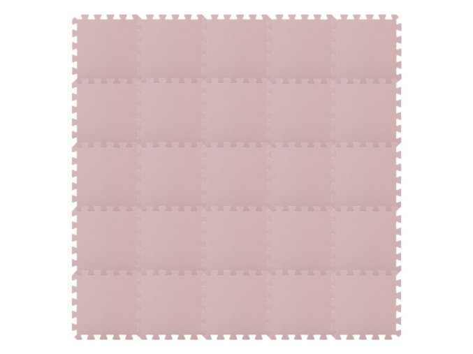 Covoraș de joacă puzzle Light Pink 150x150cm