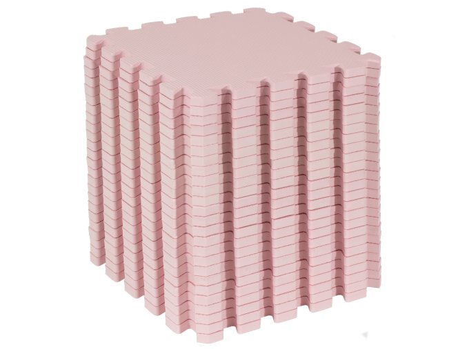Covoraș de joacă puzzle Light Pink 150x150cm