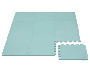 Covoraș de joacă puzzle cu bordură Light Green 92 x 122 cm