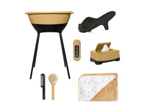Set de baie LUMA Honey Mustard cu un prosop