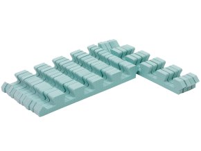 Set de borduri verzi pentru covoraș de joc puzzle din spumă 120x120cm