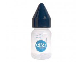 dBb Biberon PP 120ml, tetină din cauciuc, NN, albastru închis