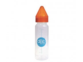 dBb Biberon PP 270 ml, tetină NN. Silicon, portocaliu