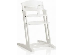 Scăunel de masă din lemn BabyDan DanChair White