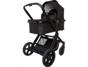 Carucior combinat negru Koelstra  NEXT BLACK în acțiune