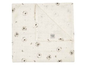 Scutec de muselina 110x110 cm Tiny Sheep
