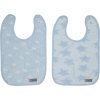 Set bavete Bébé-Jou Fabulous Frosted Blue 2buc