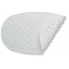 Covoraș antiderapant pentru cadă oval alb 42x25 cm