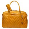 SGeantă galbenă pentru scutece Amsterdam Quilted yellow