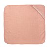 24732 2 prosop de muselina cu gluga pure cotton pink