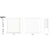 17486 3 prostorova zabrana flex xxl bila 90 350 cm