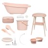 Set de baie digitală Bébé-jou Sense Plus 8 componente Pale Pink