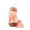 Biberon anticolici ergonomic S-Difrax, cărămiziu, 170ml