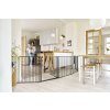 Barieră universală de siguranță BabyDan CombiFit XXL, neagră, 90-350cm, pentru copii, câini, căței și pisoi