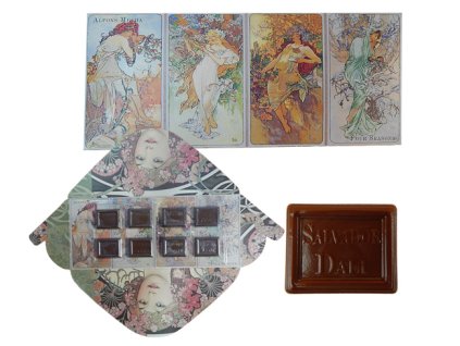 60g Chocolate Bar - Alfons Mucha