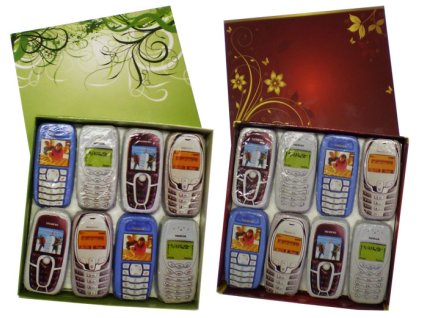 Schokoladen-Handy-Set 120g in einer Geschenkbox