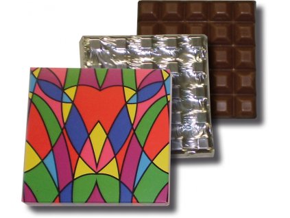 Bar 100g - ornament, milk chocolate