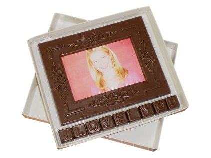 Chocolate frame with message 150g