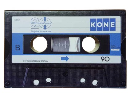 Audiokassette 40g - Werbung