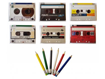 Audiokassette 40g mit Bleistift