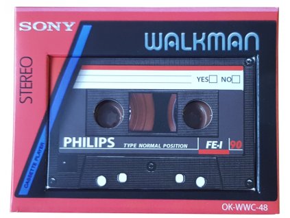 Walkman s audiokazetou 40g