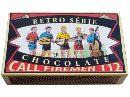 Chocolate Matches 44g- with illustrations by Marko Čermák, milk + white chocolate