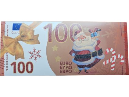 Banknote 60g - Euro 100 Santa rot