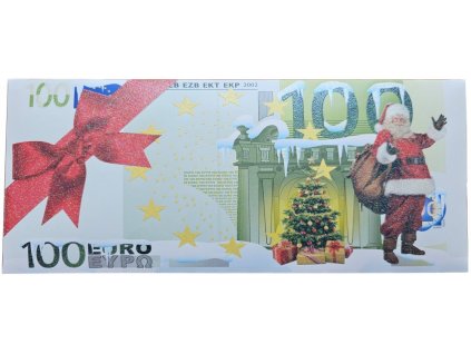 Banknote 60g - Euro 100 Green Santa