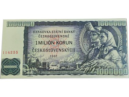 Banknote 40g - 1.000.000 KČS