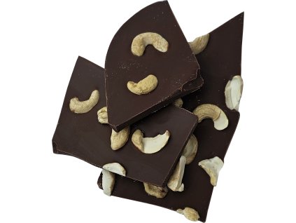 Lámaná čokoláda s kešu